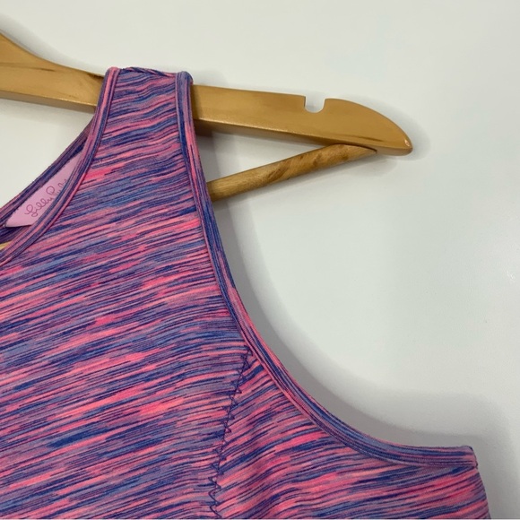 Lilly Pulitzer Fit and Flare Dress Cove Flamingo Pink Space Tie Dye. Size Small - Picture 3 of 8